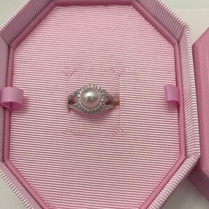 Swarovski Pearl and Silver Ring